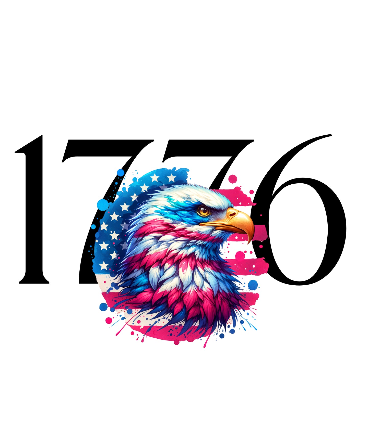 1776 White glossy mug