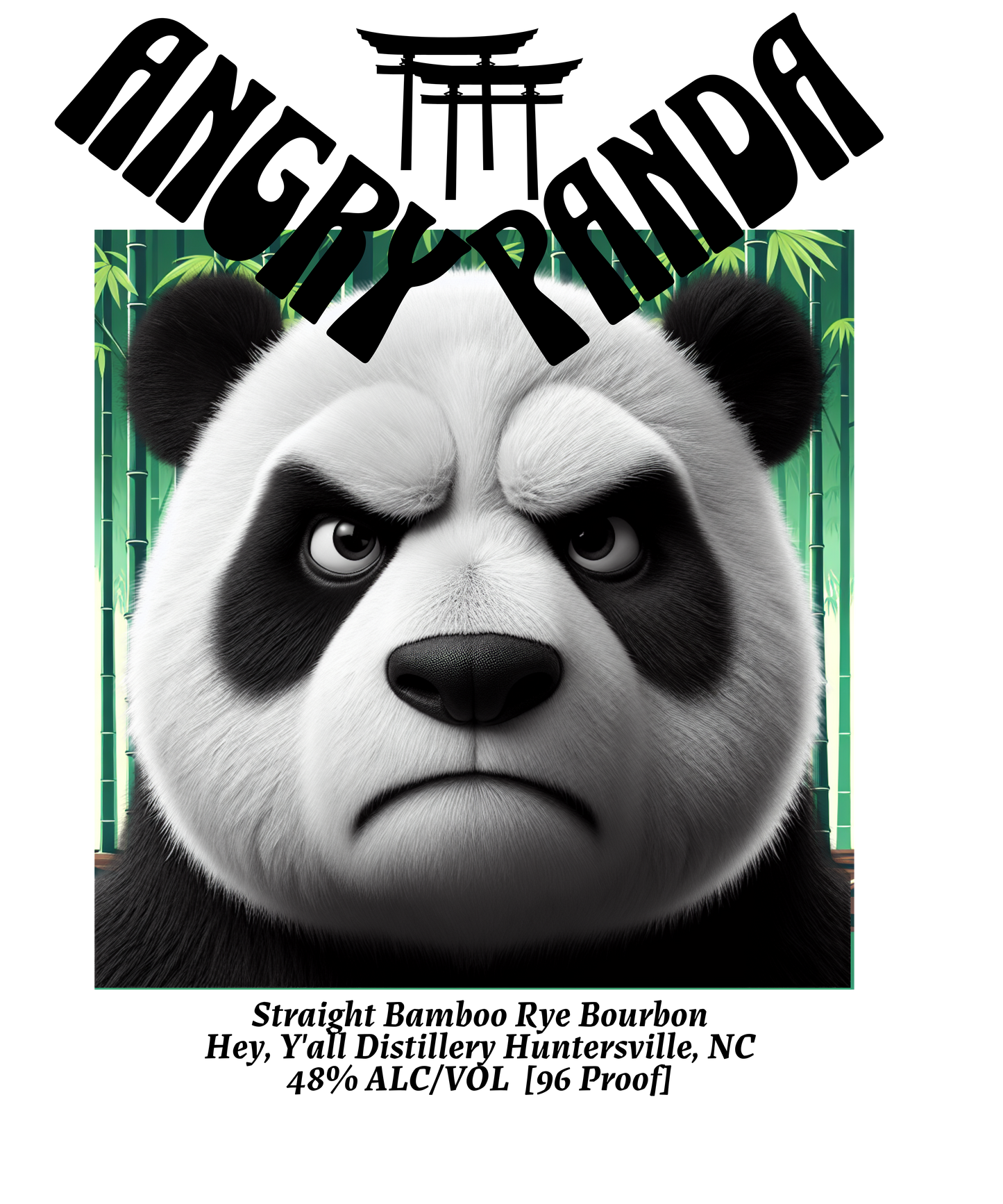 Angry Panda Bourbon Unisex Sweatshirt