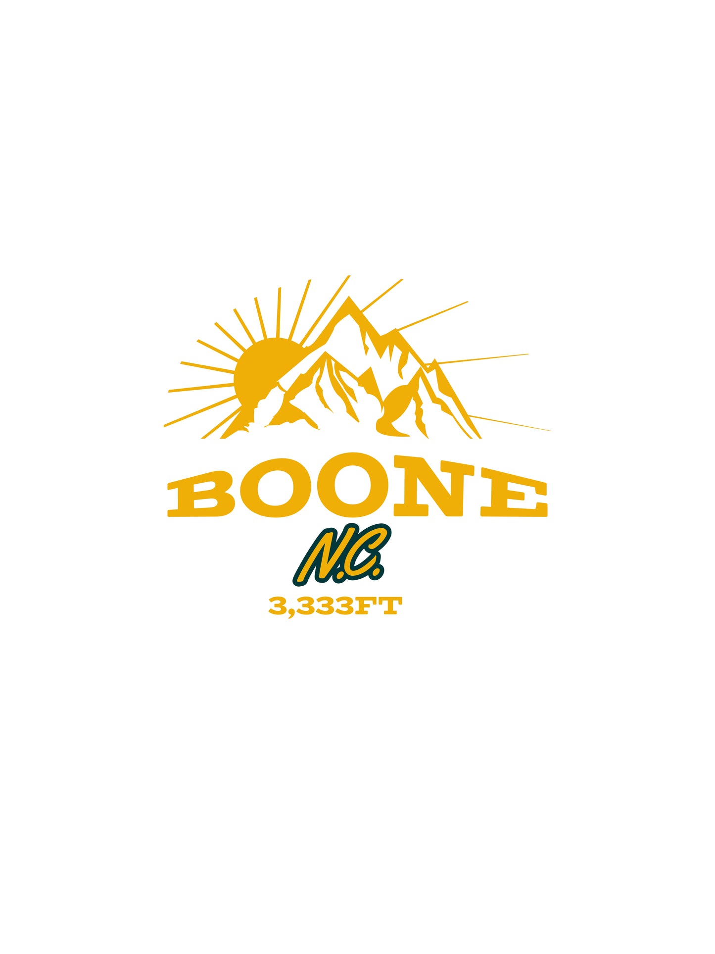 Boone_Gold White glossy mug