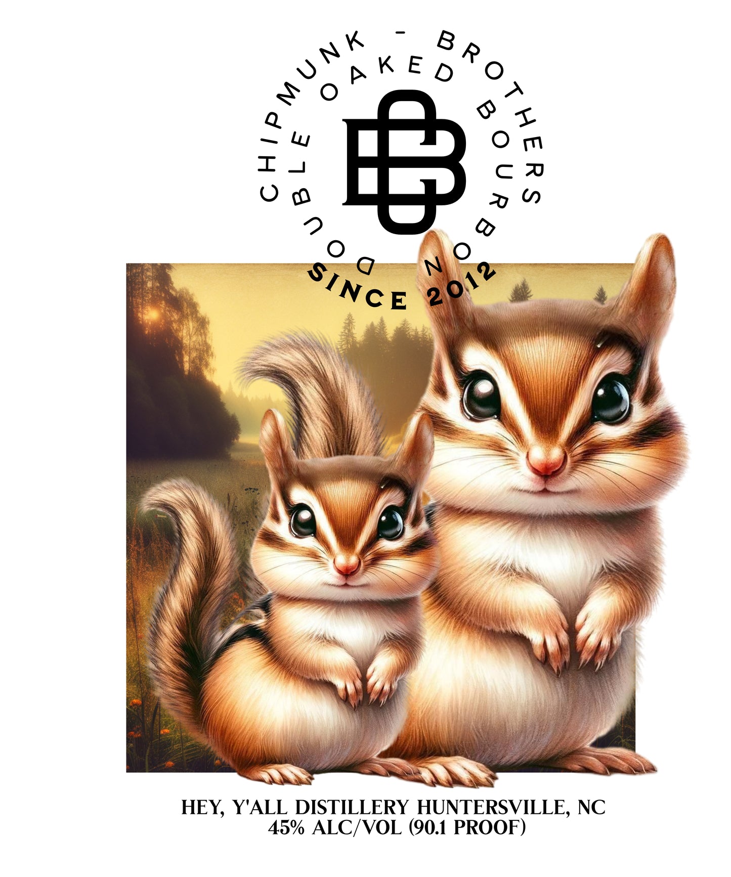 Chipmunk Brothers Bourbon White glossy mug