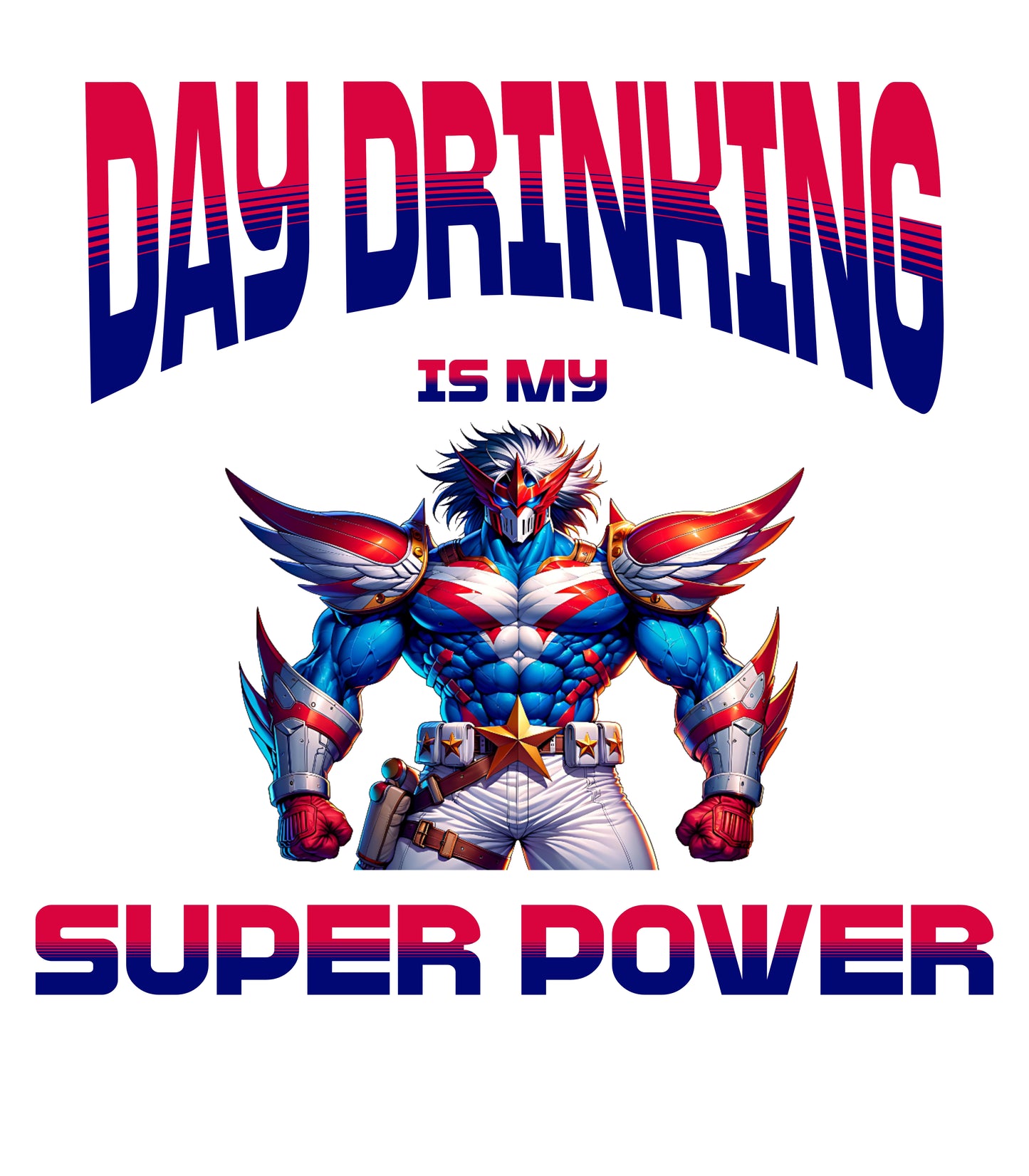 DayDrinking Man White glossy mug