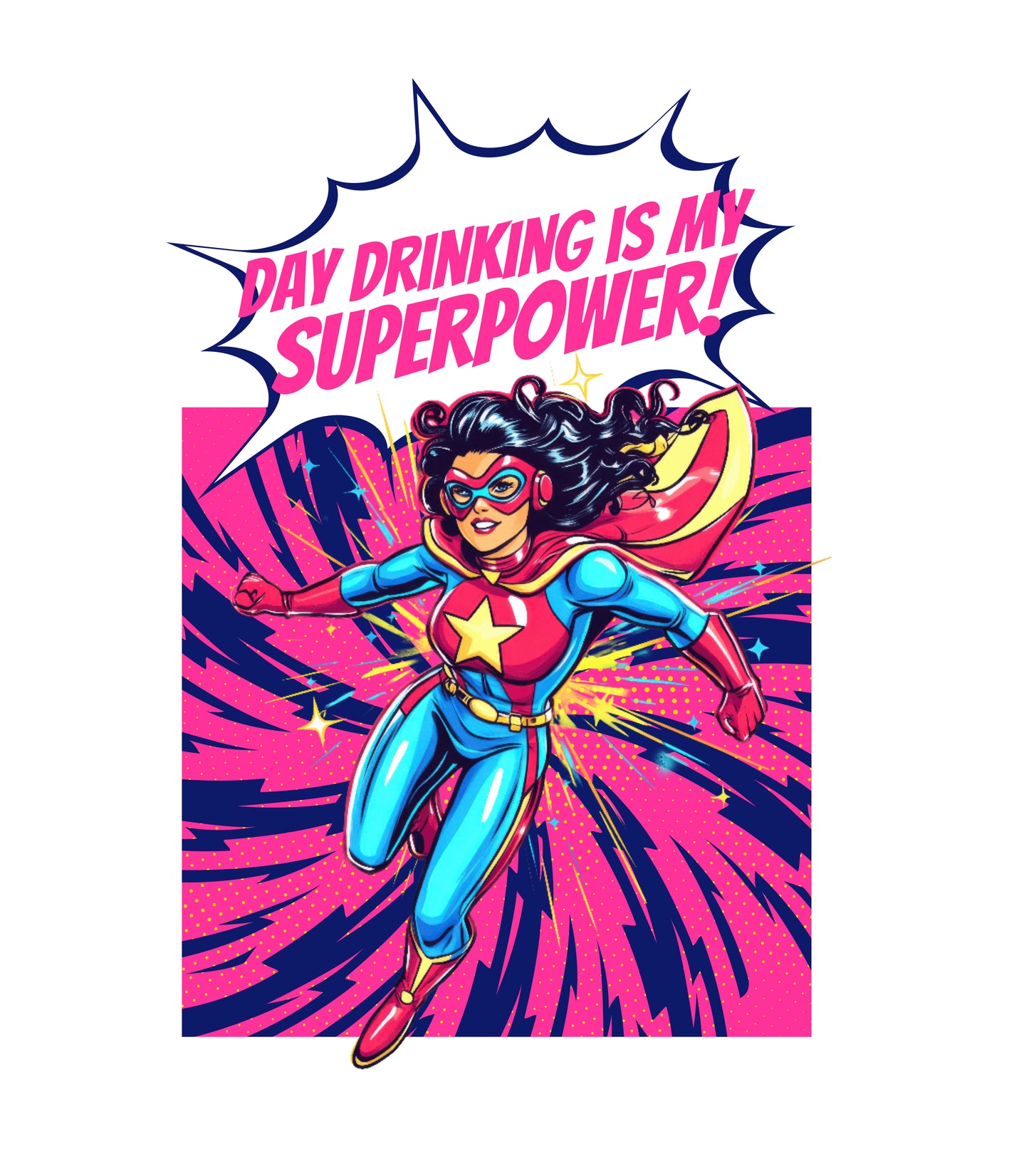 DayDrinking Woman White glossy mug