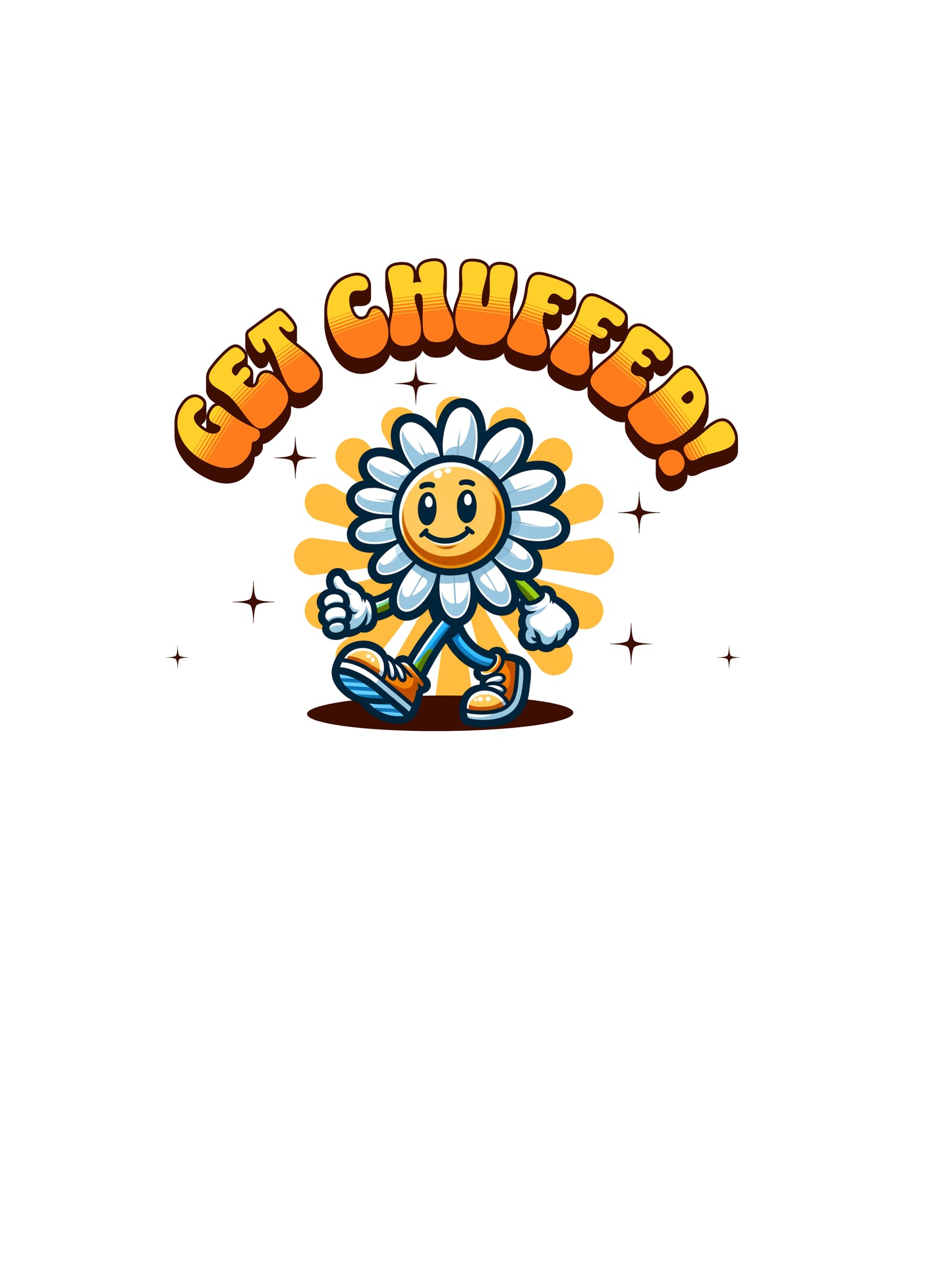 Get Chuffed White glossy mug