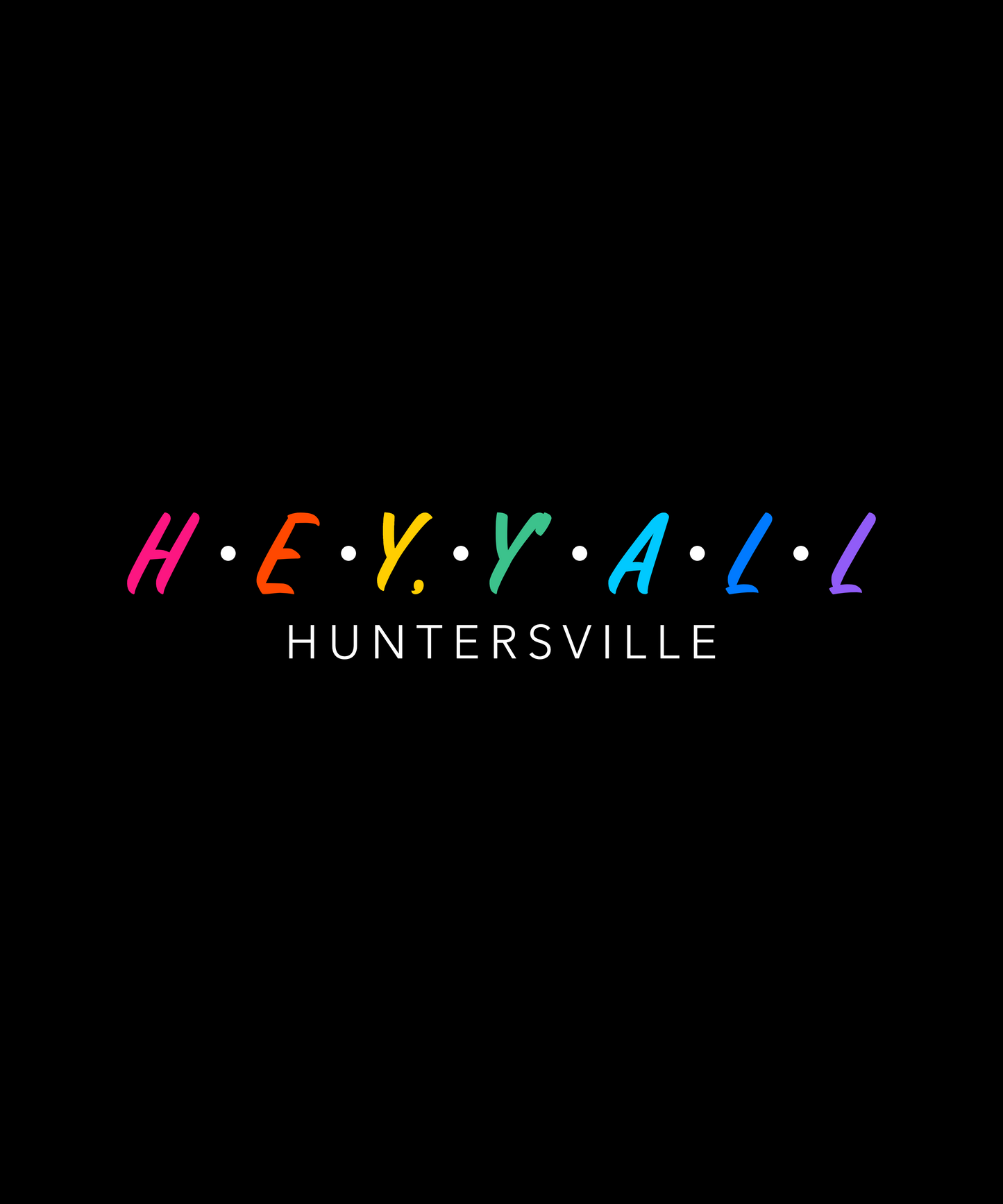 Hey, Y'all Huntersville Black Glossy Mug