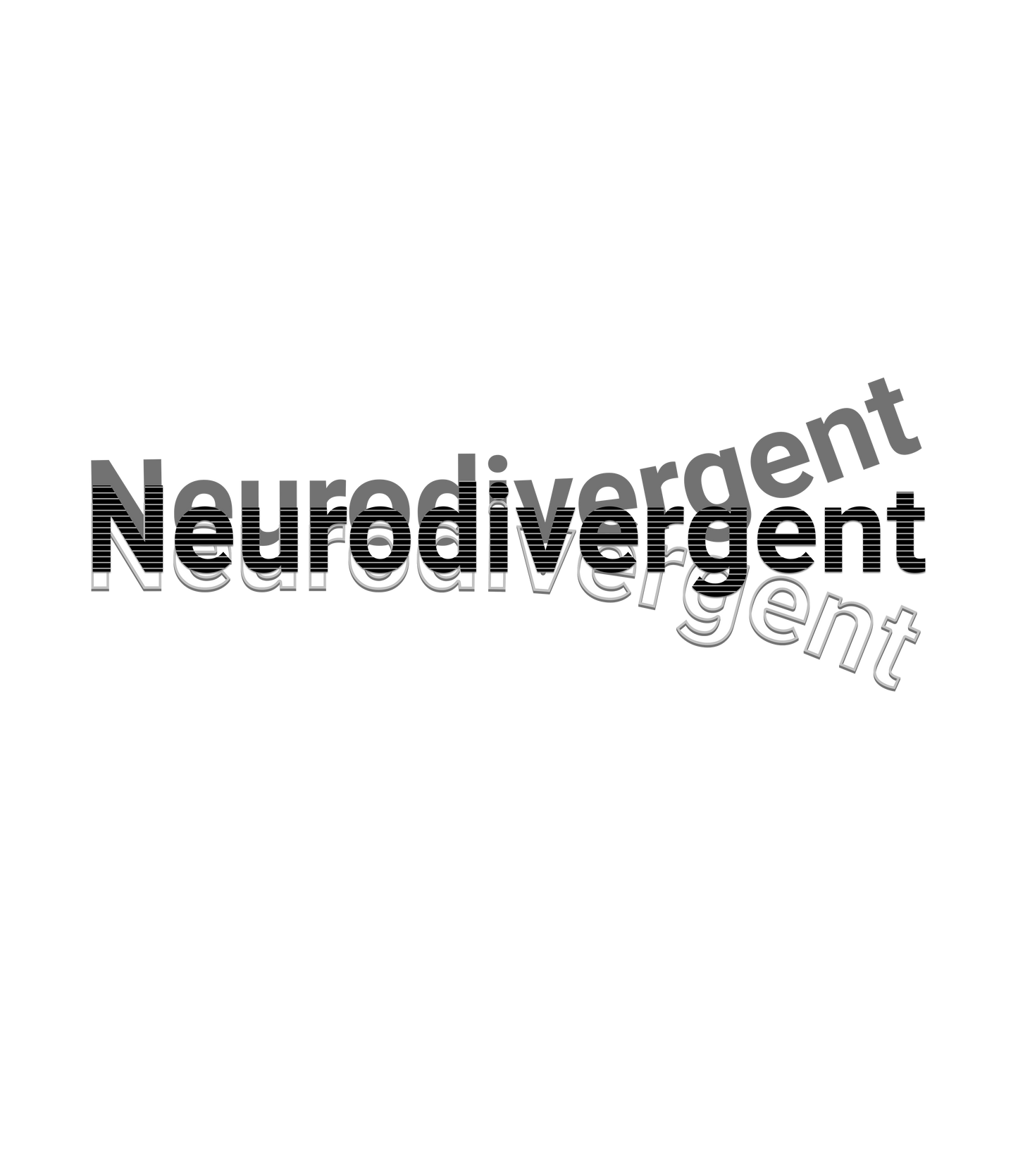 Neurodivergent Split Men’s Long Sleeve Shirt