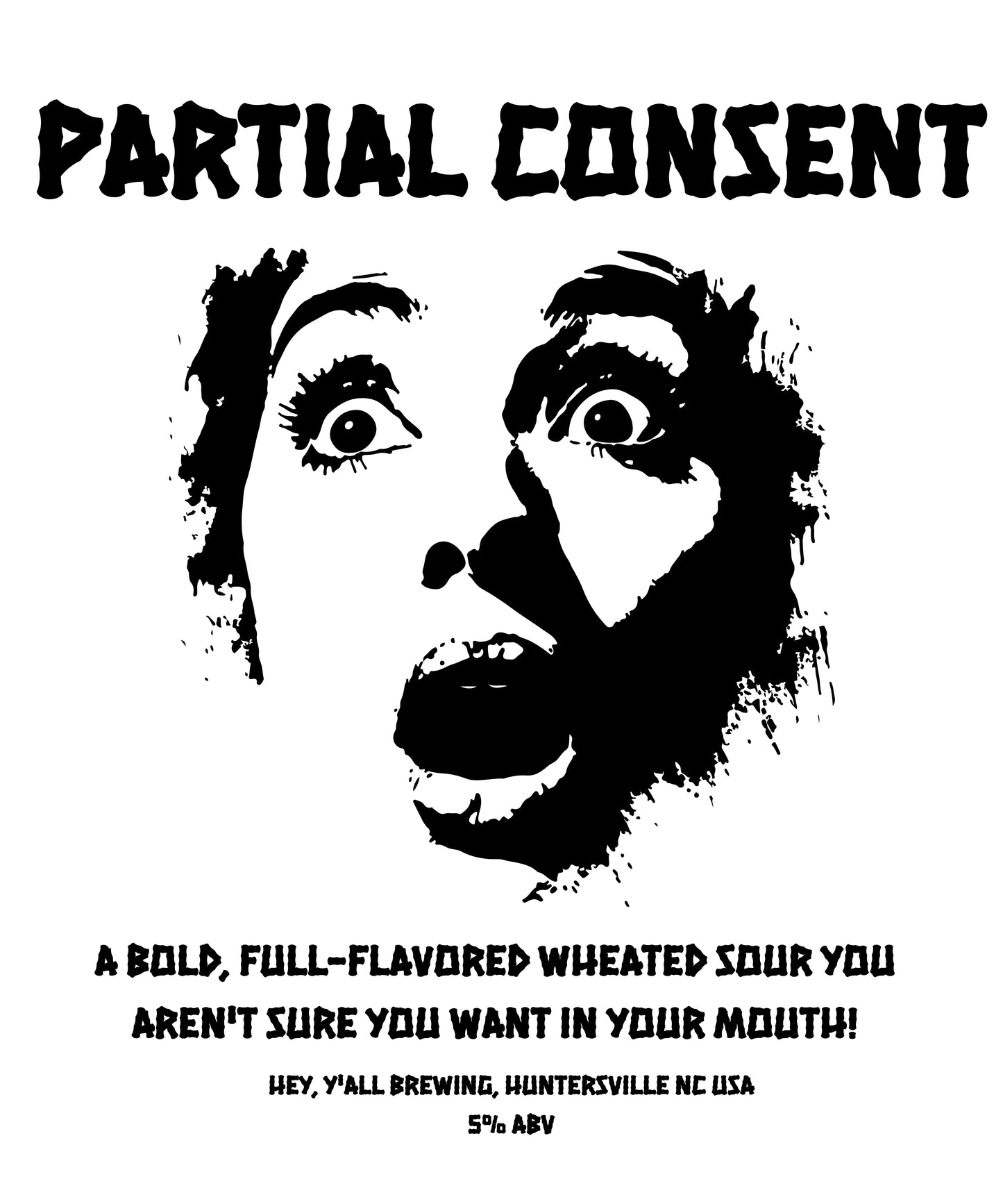 Partial Consent White glossy mug