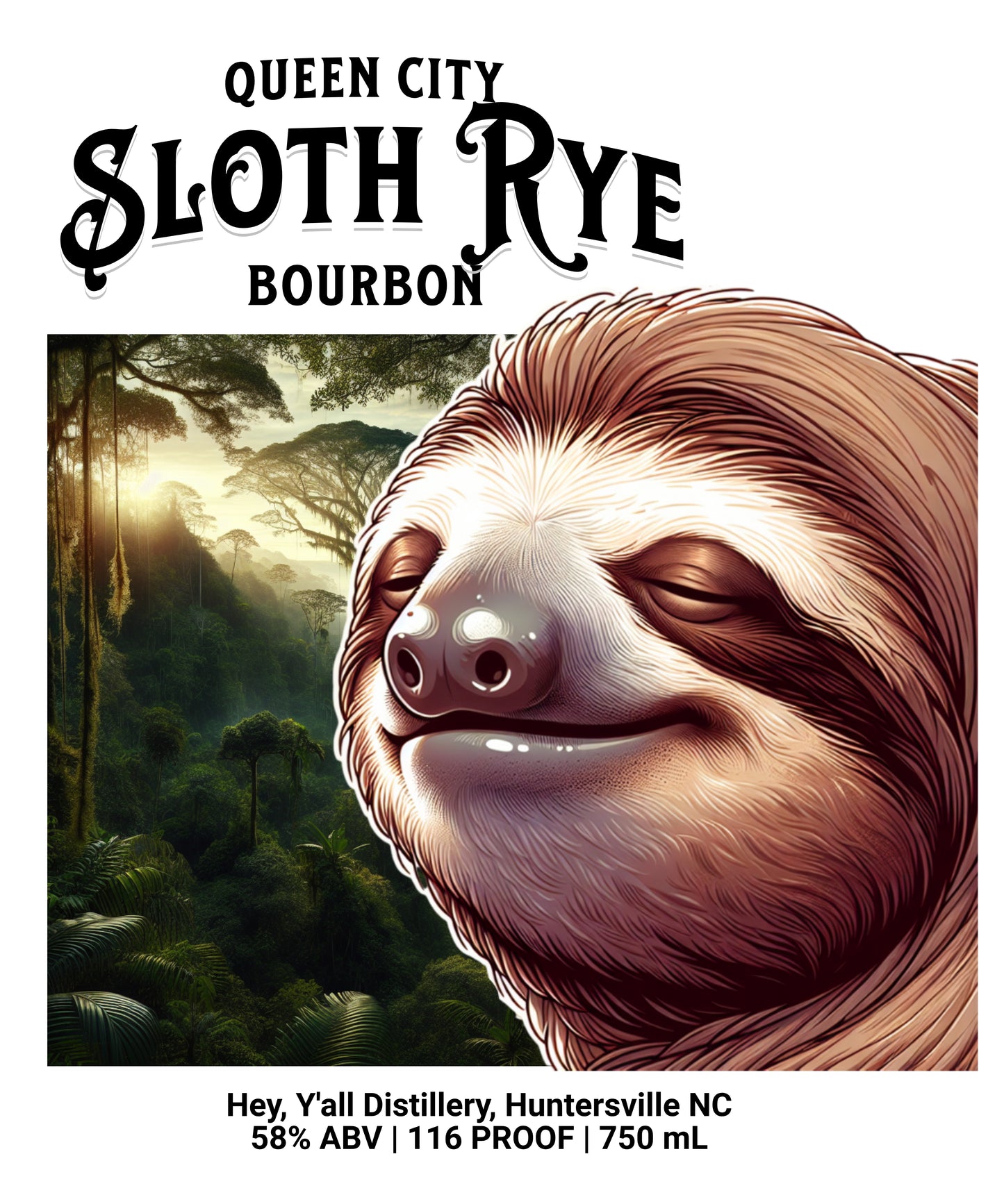 Sloth Rye White glossy mug