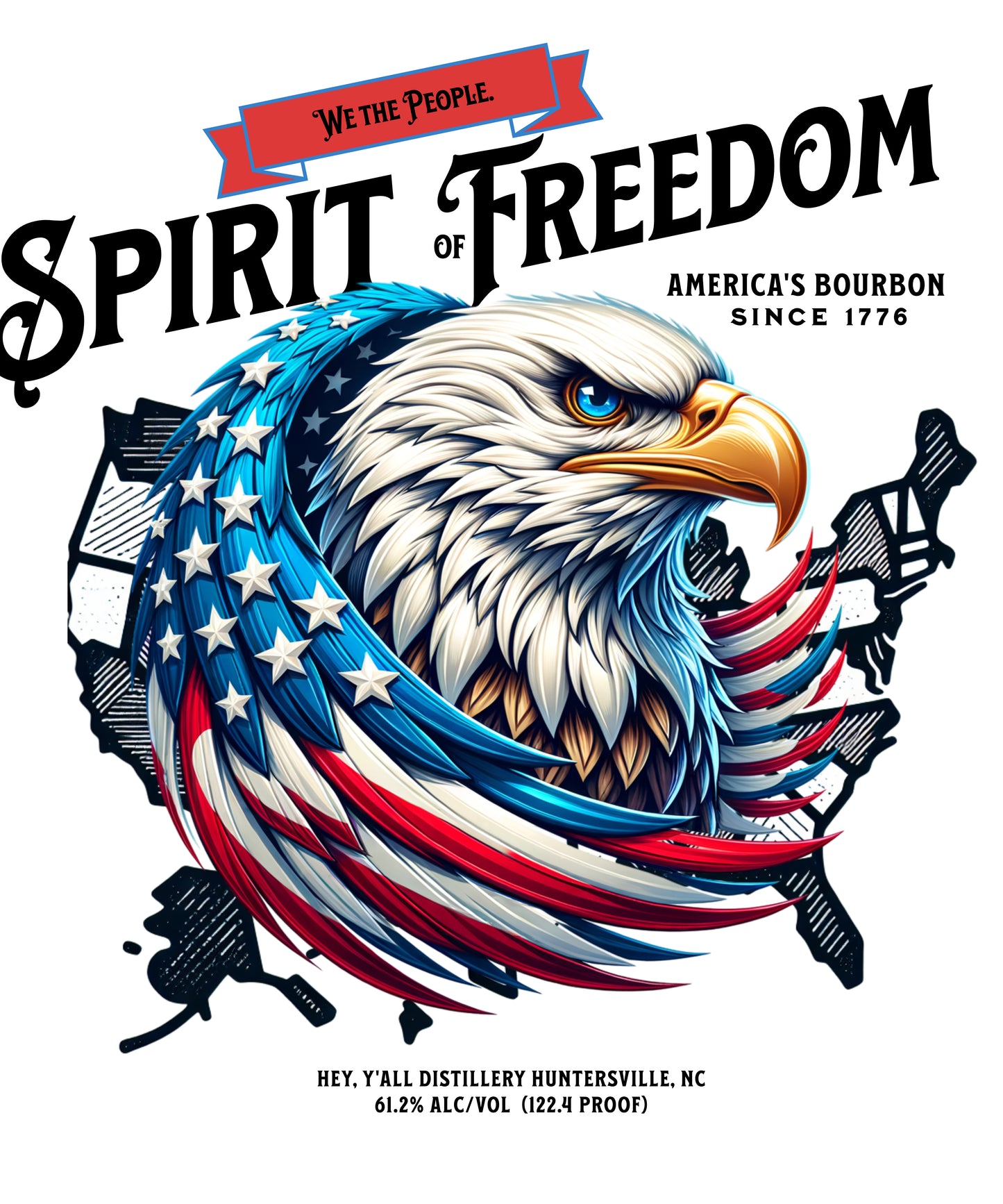Spirit of Freedom White glossy mug