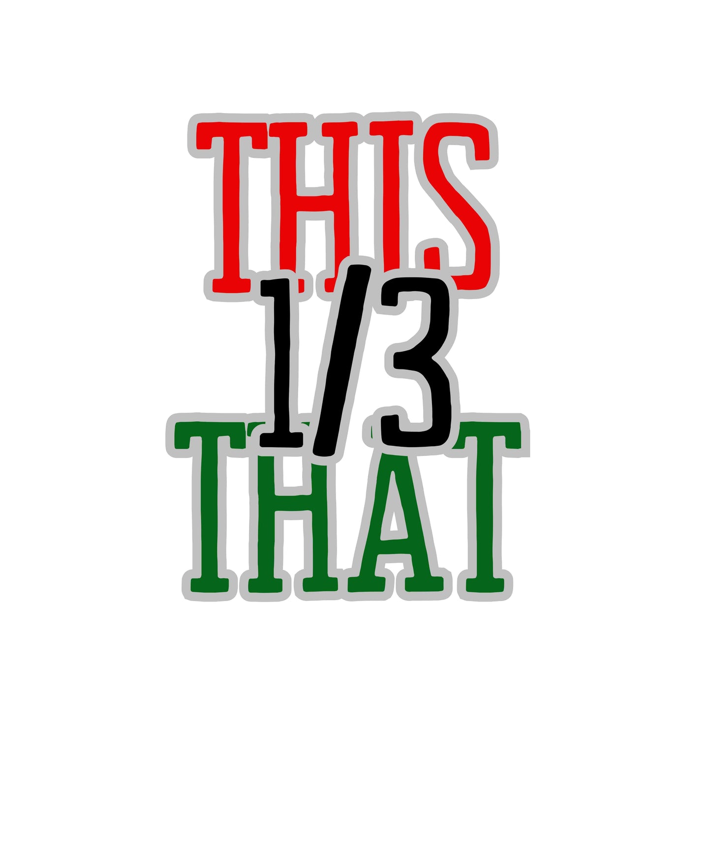 This That 1/3 White glossy mug