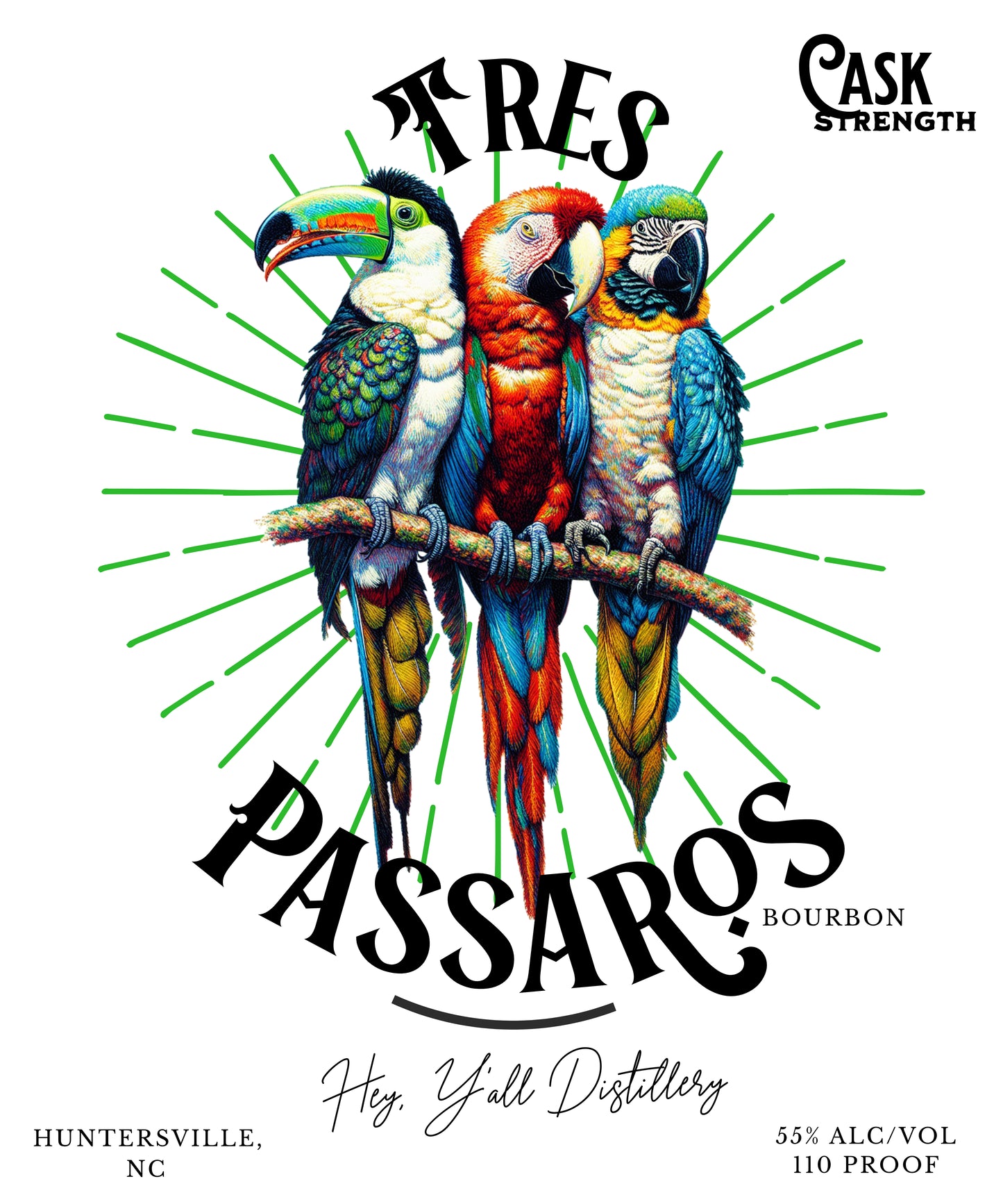 Tres Passaros White glossy mug