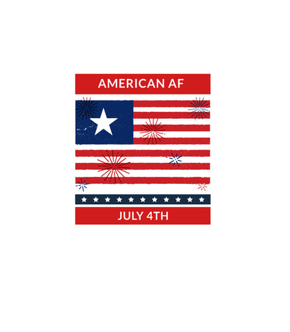 American AF White glossy mug