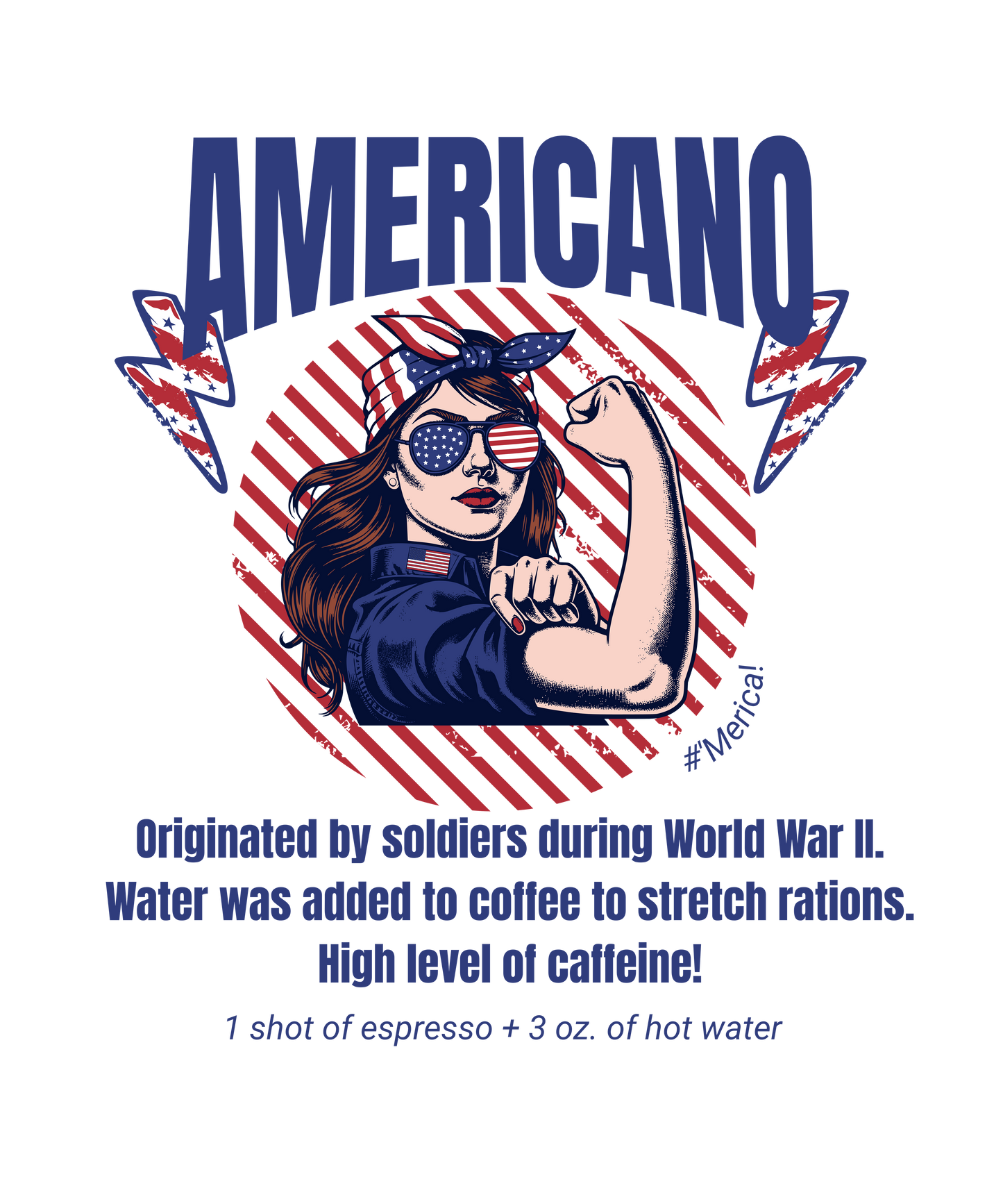 Americano White glossy mug