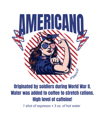 Americano White glossy mug