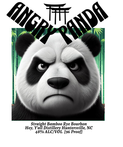 Angry Panda White glossy mug