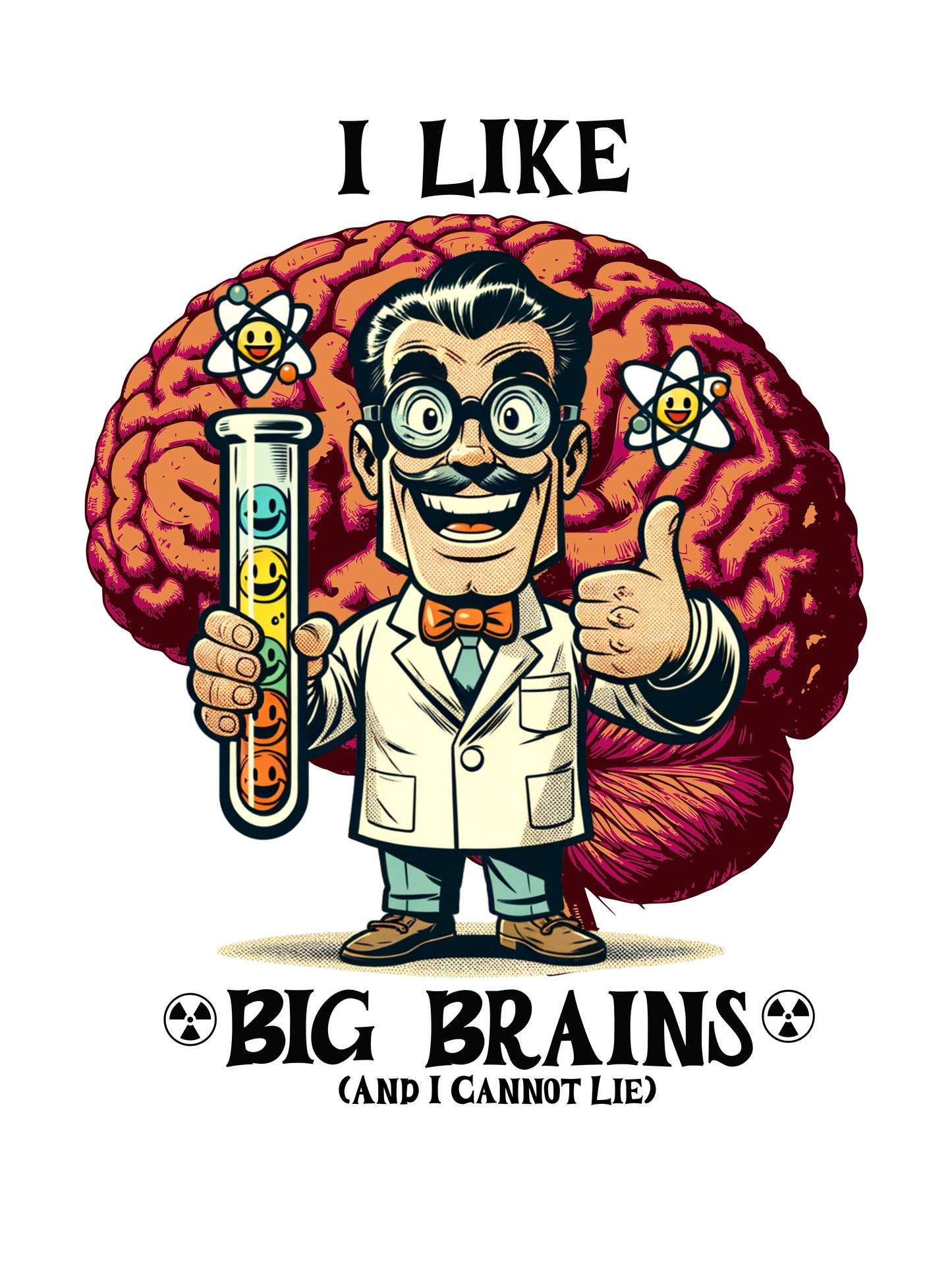 Big Brains White glossy mug