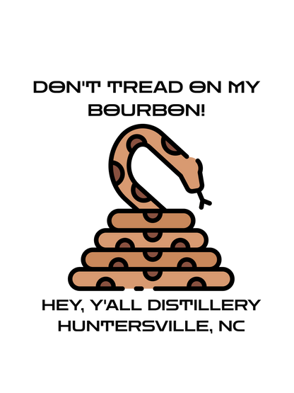 Don't Tread On My Bourbon White glossy mug