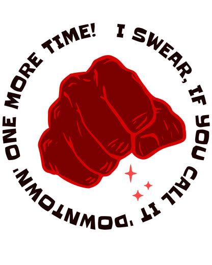 Uptown Fist White glossy mug