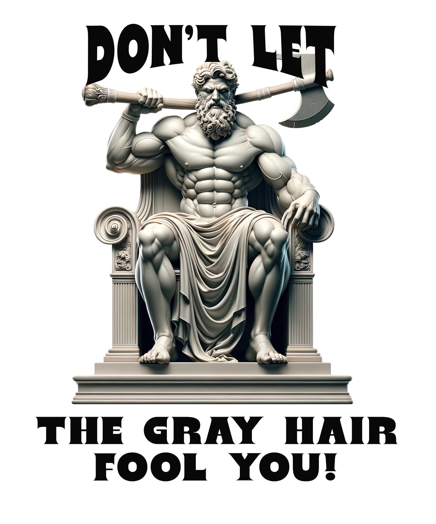 Gray Hair White glossy mug