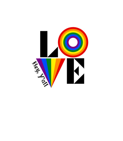 Hey, Y'all Love White glossy mug