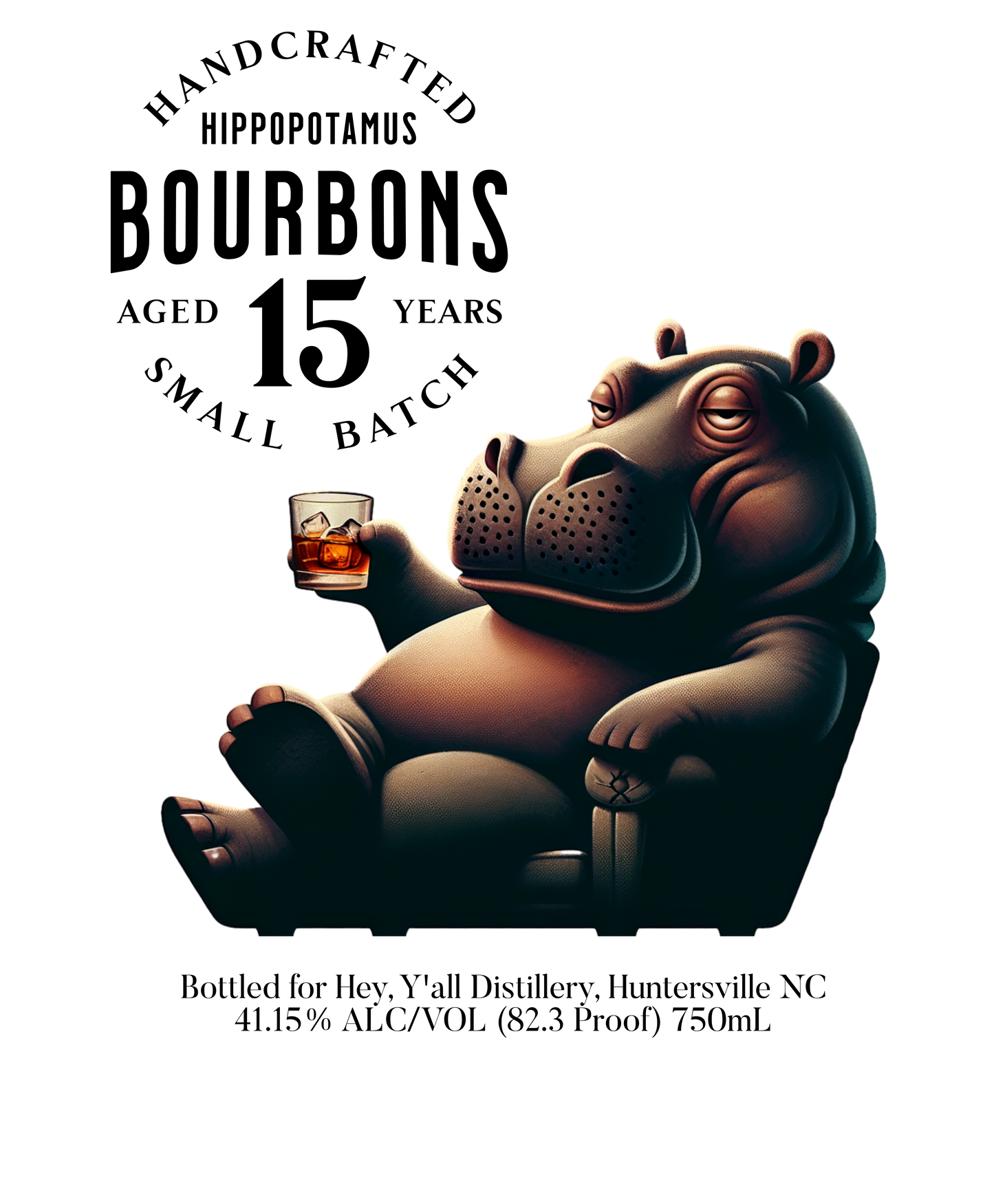 Hippo Bourbon Unisex Sweatshirt