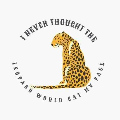 Leopard White glossy mug