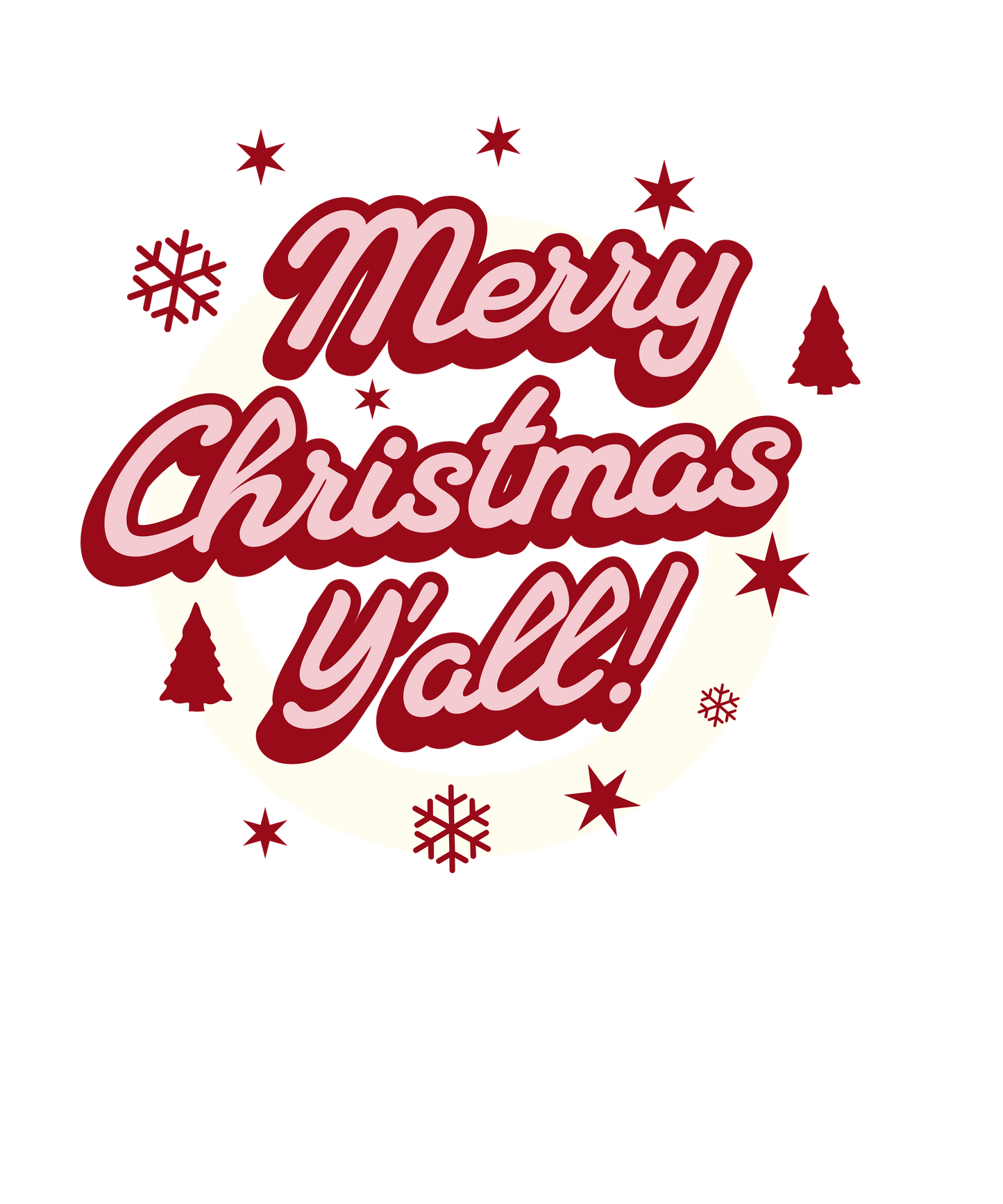 Merry Christmas Y'all Unisex Sweatshirt