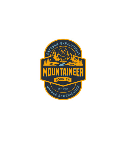 Mountaineer Tourism White glossy mug
