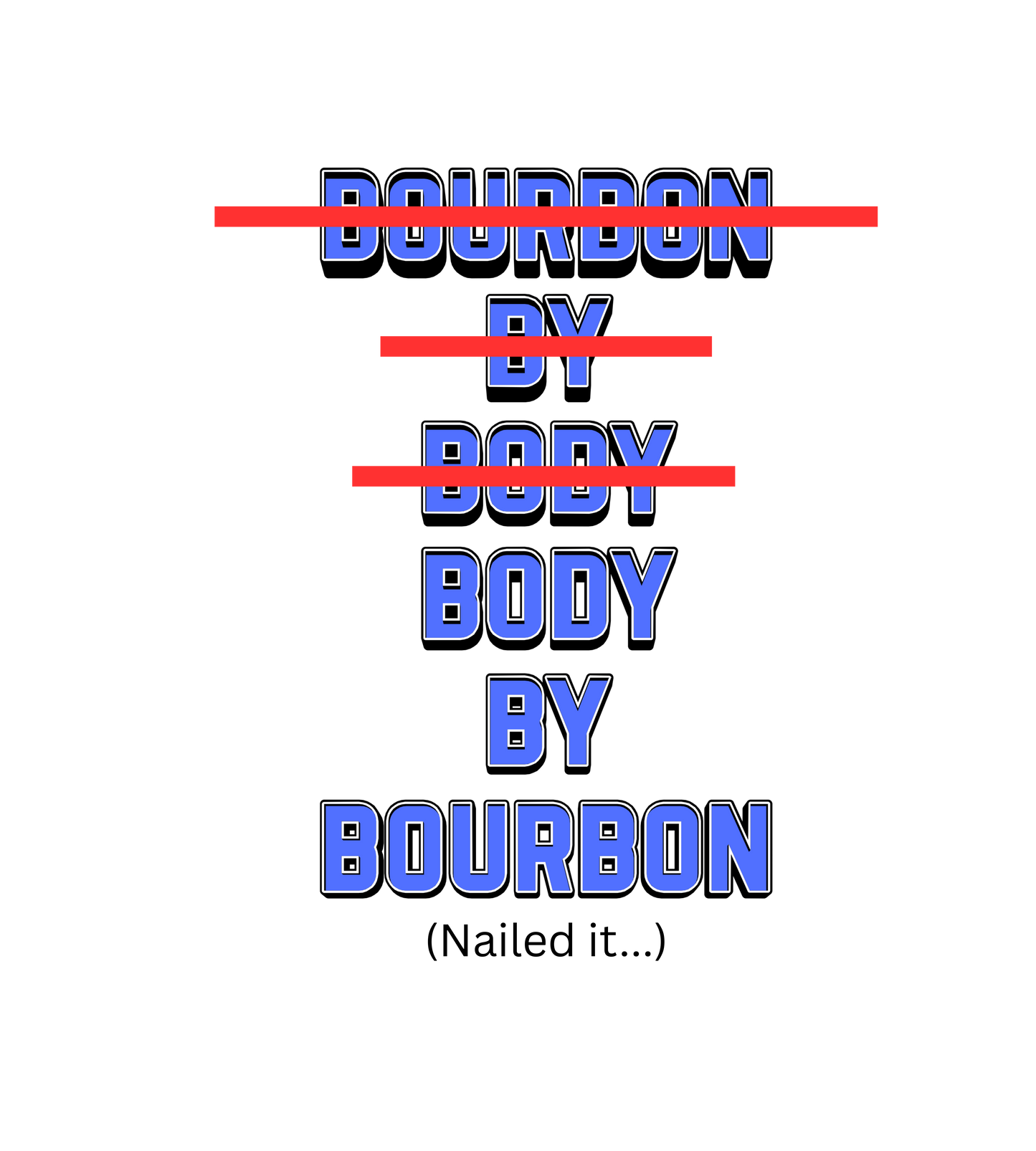 Body By Bourbon White glossy mug