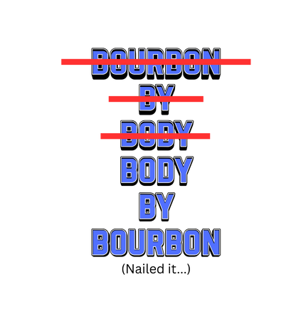 Body By Bourbon White glossy mug