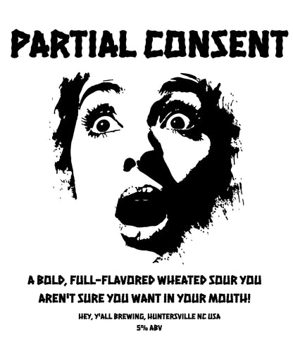 Partial Consent White glossy mug