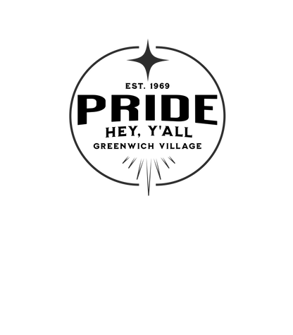 Hey, Y'all Pride Logo White glossy mug