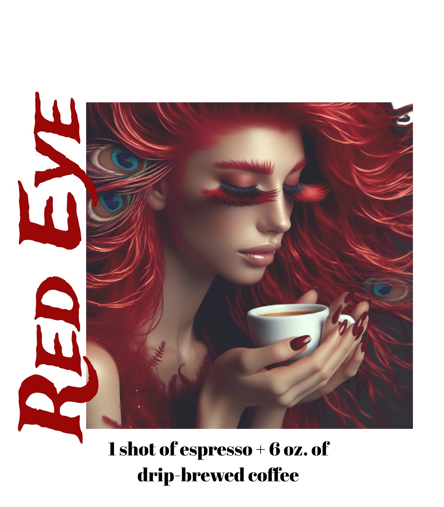 Red Eye White glossy mug