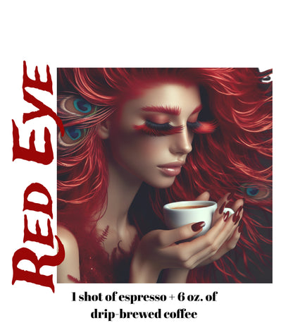 Red Eye White glossy mug