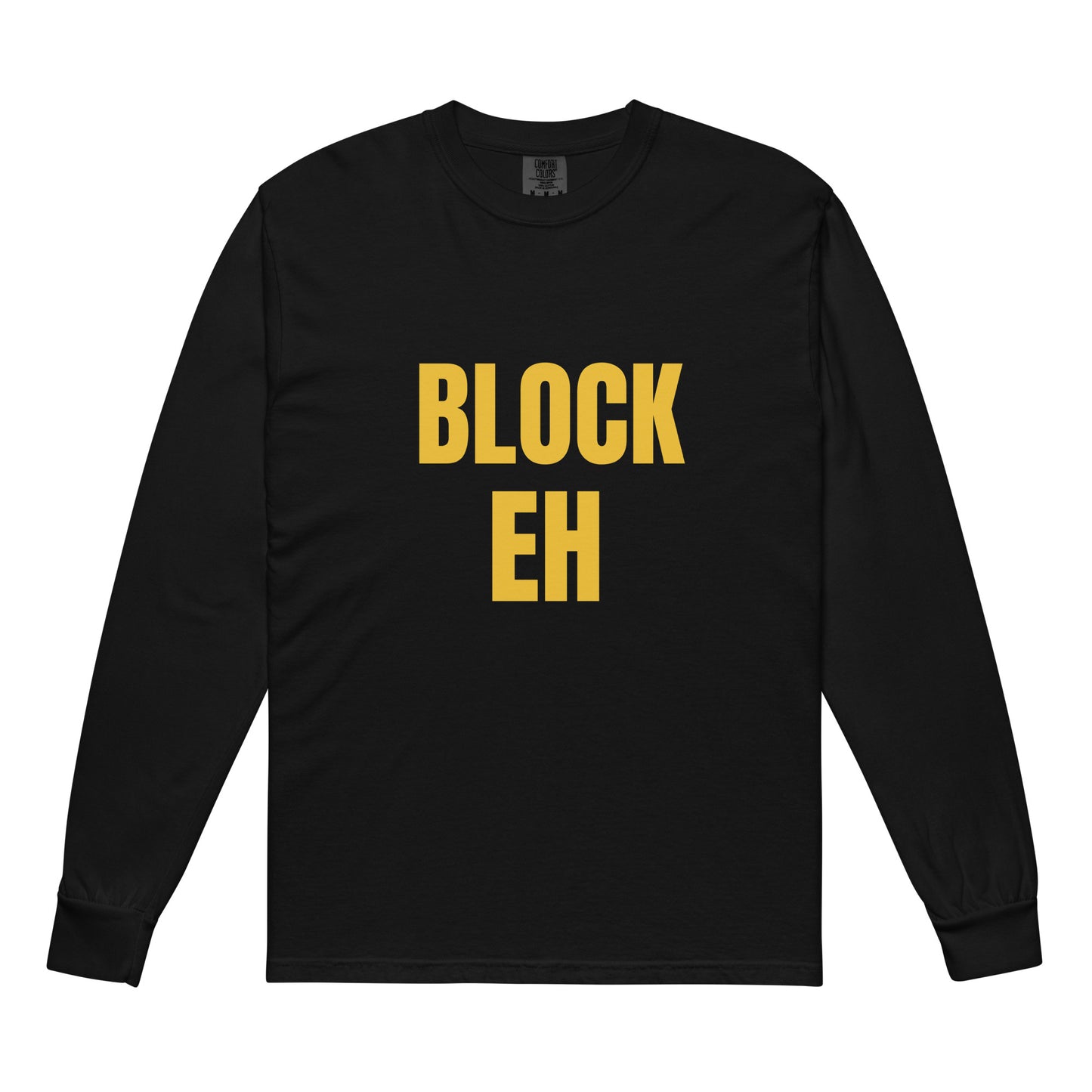 Block EH Garment-dyed heavyweight long-sleeve shirt