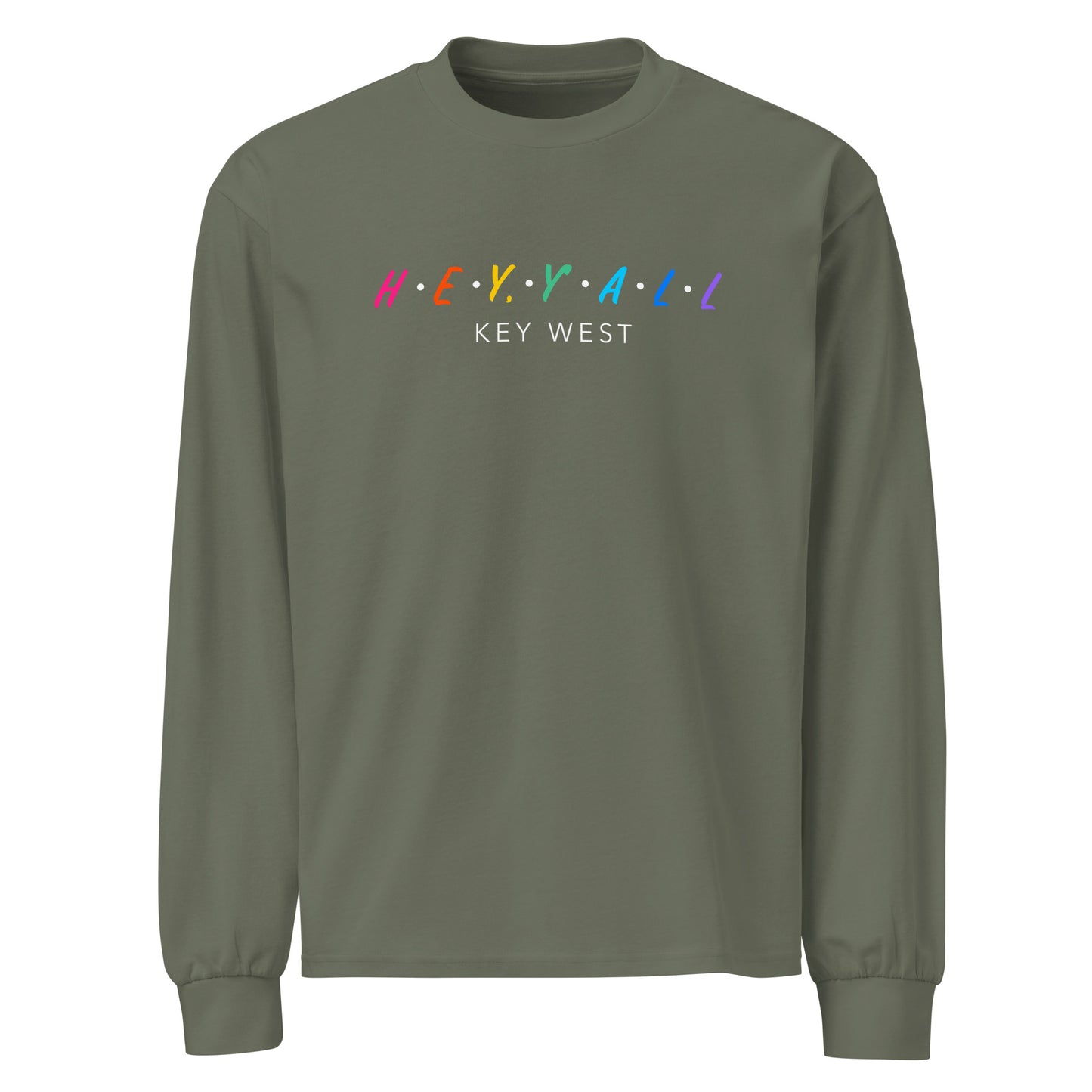 Hey, Y'all Key West Colors Premium heavyweight long sleeve shirt