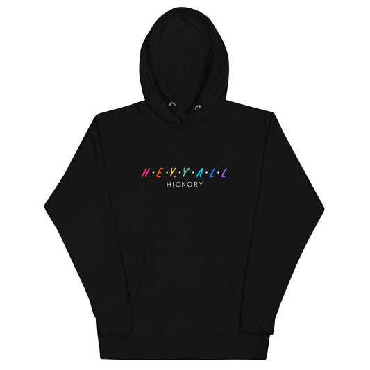 Hey, Y'all Hickory Colorful Unisex Hoodie