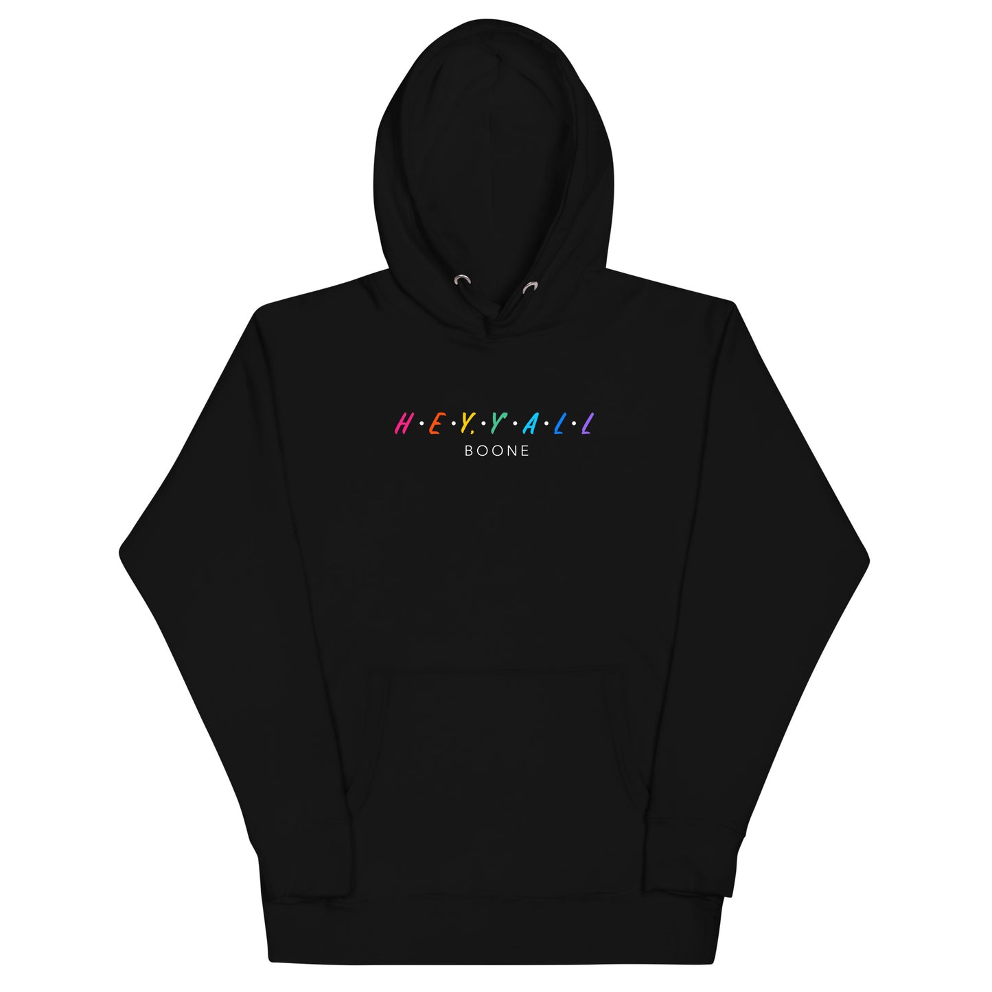 Hey, Y'all Boone Colorful Unisex Hoodie