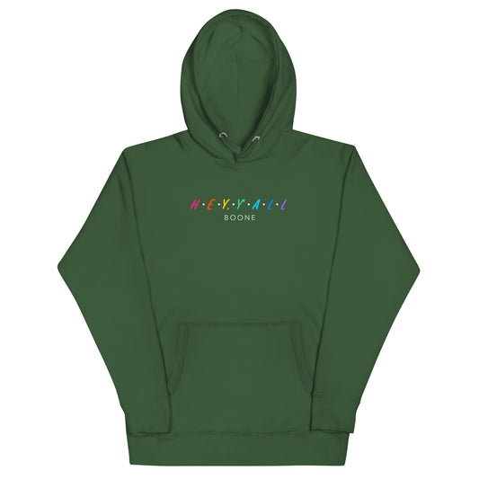 Hey, Y'all Boone Colorful Unisex Hoodie