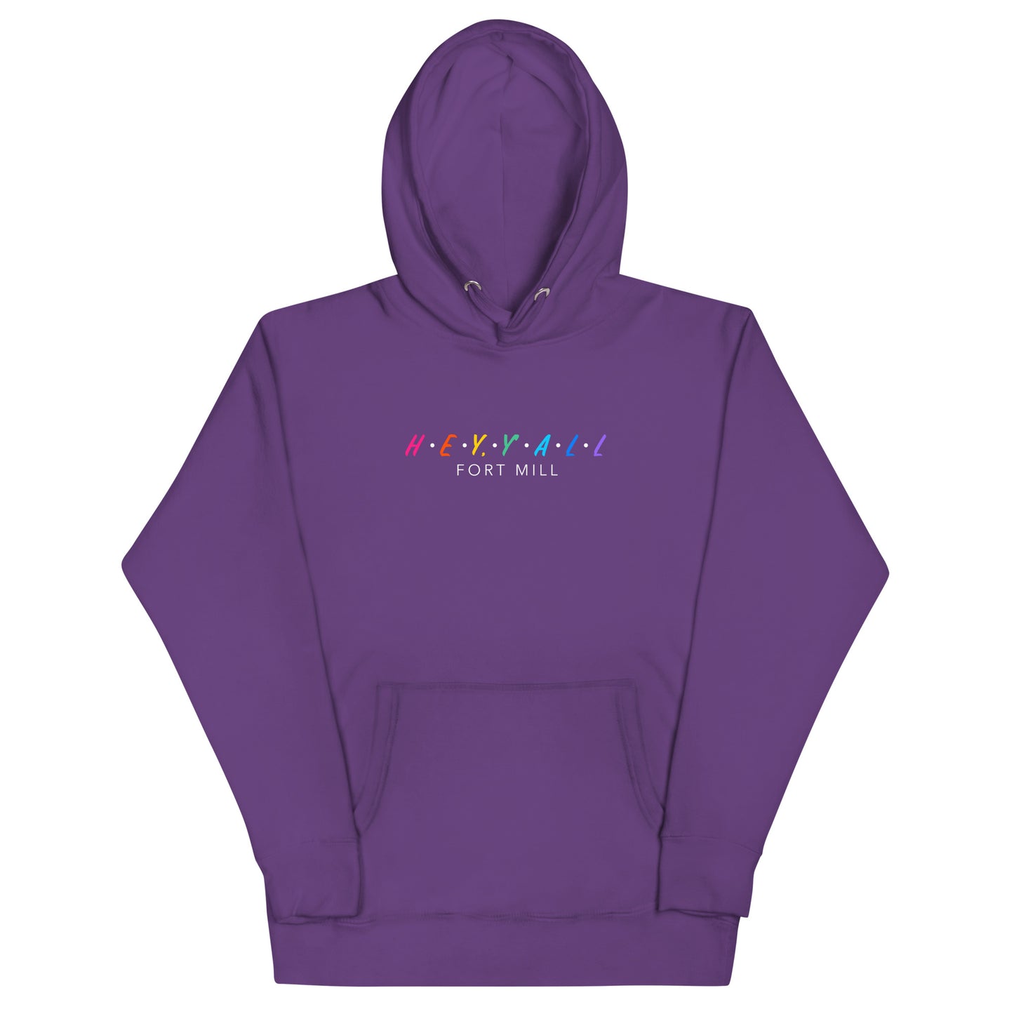 Hey, Y'all Fort Mill Colorful Unisex Hoodie