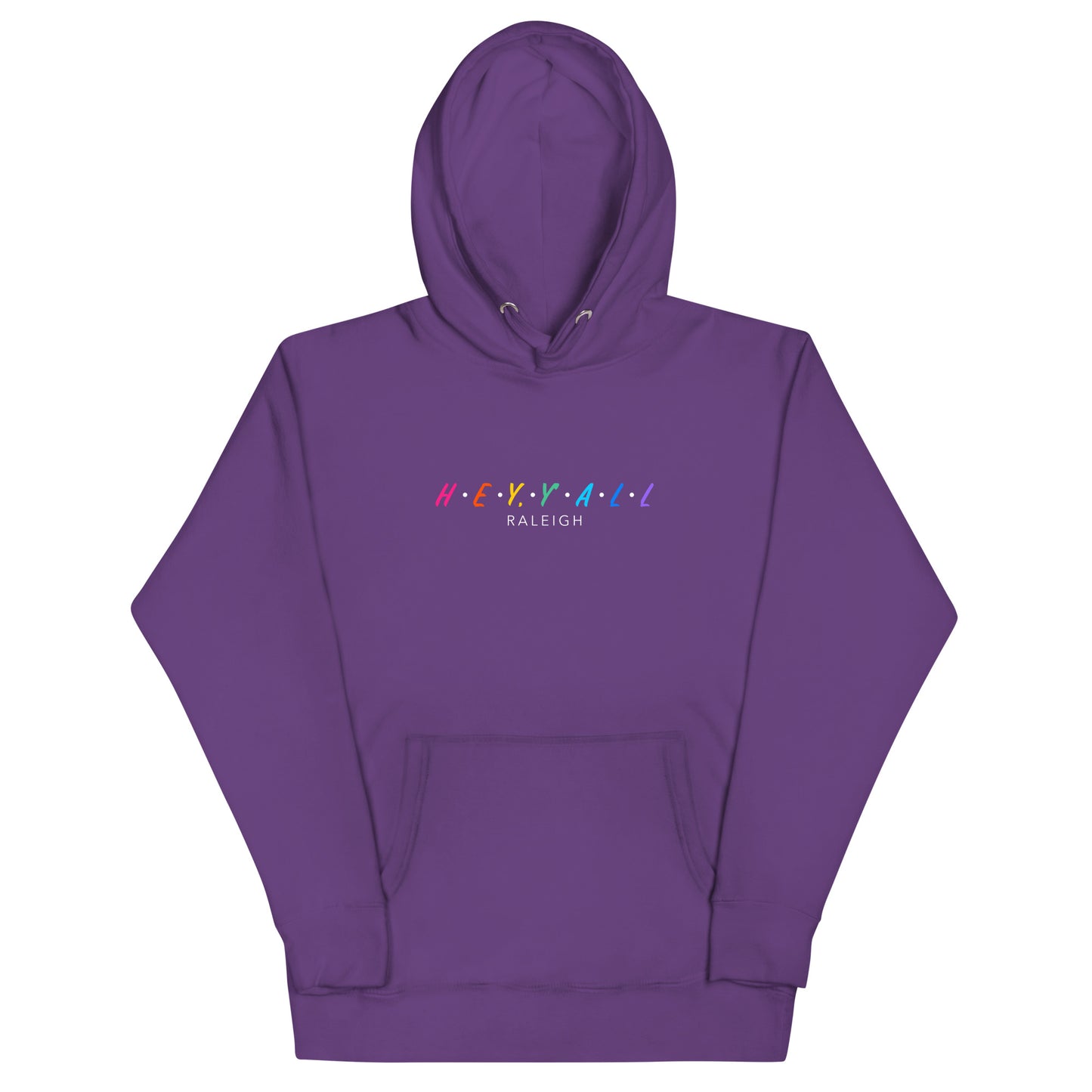 Hey, Y'all Raleigh Colorful Unisex Hoodie