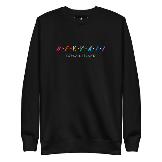 Hey, Y'all Topsail Island Colorful Unisex Premium Sweatshirt