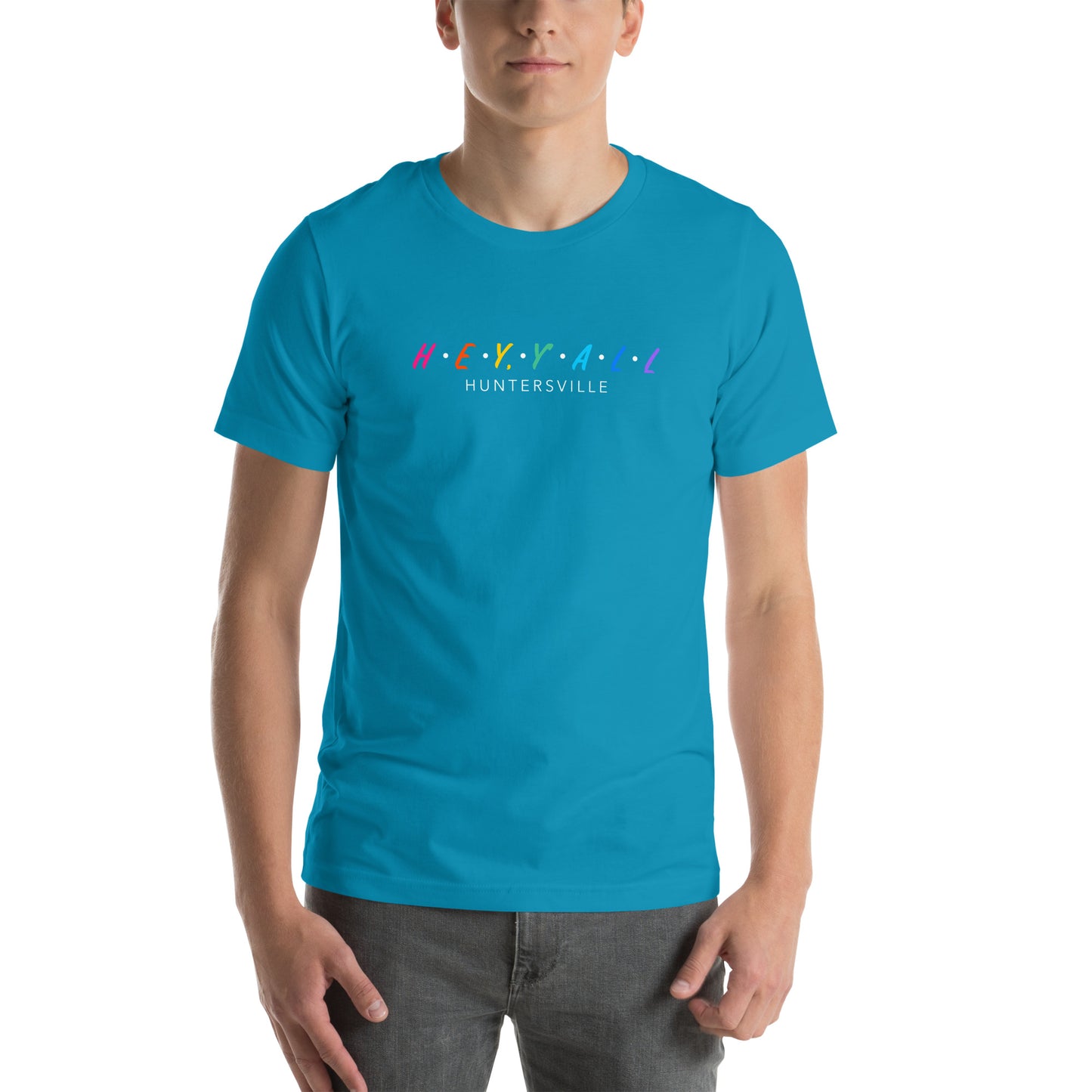 Hey, Y'all Huntersville Colorful Unisex t-shirt