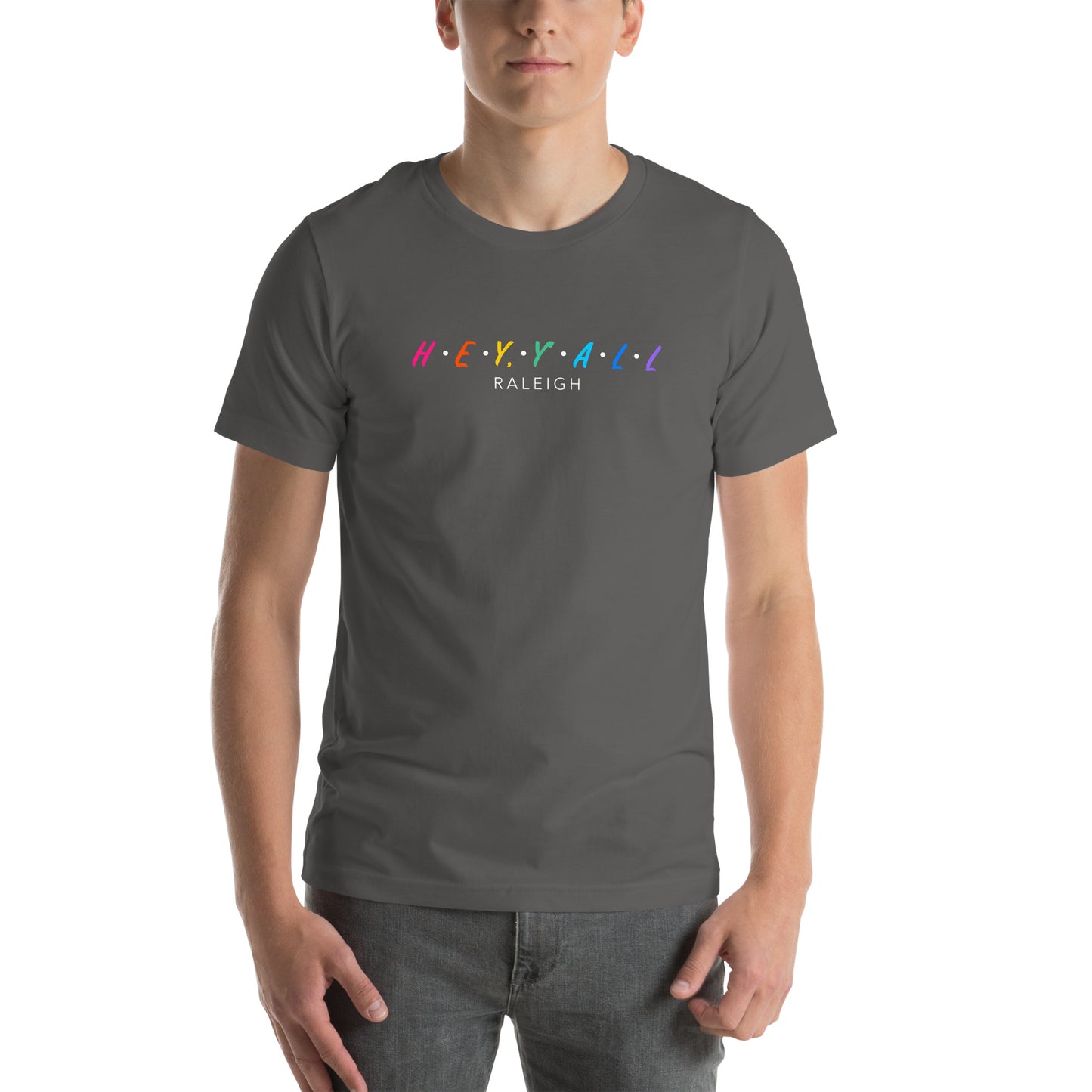 Hey, Y'all Raleigh Colorful Unisex t-shirt