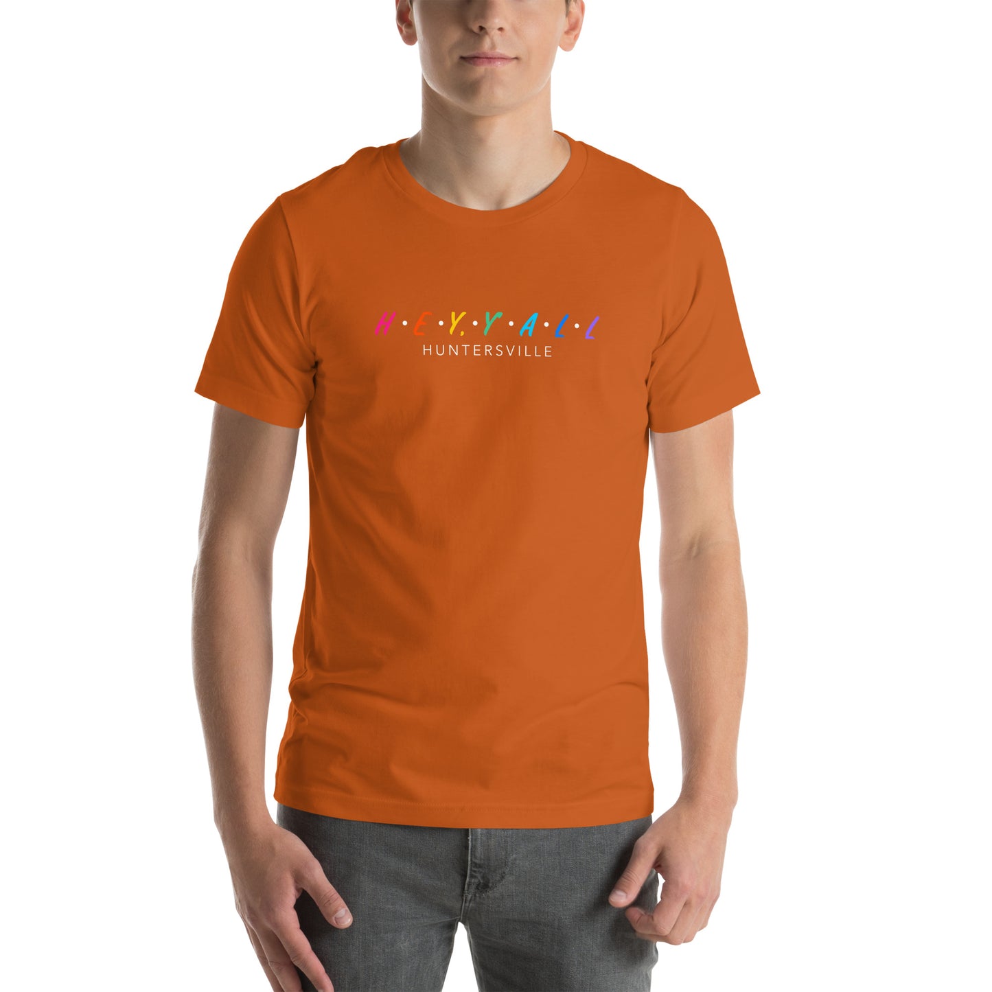 Hey, Y'all Huntersville Colorful Unisex t-shirt