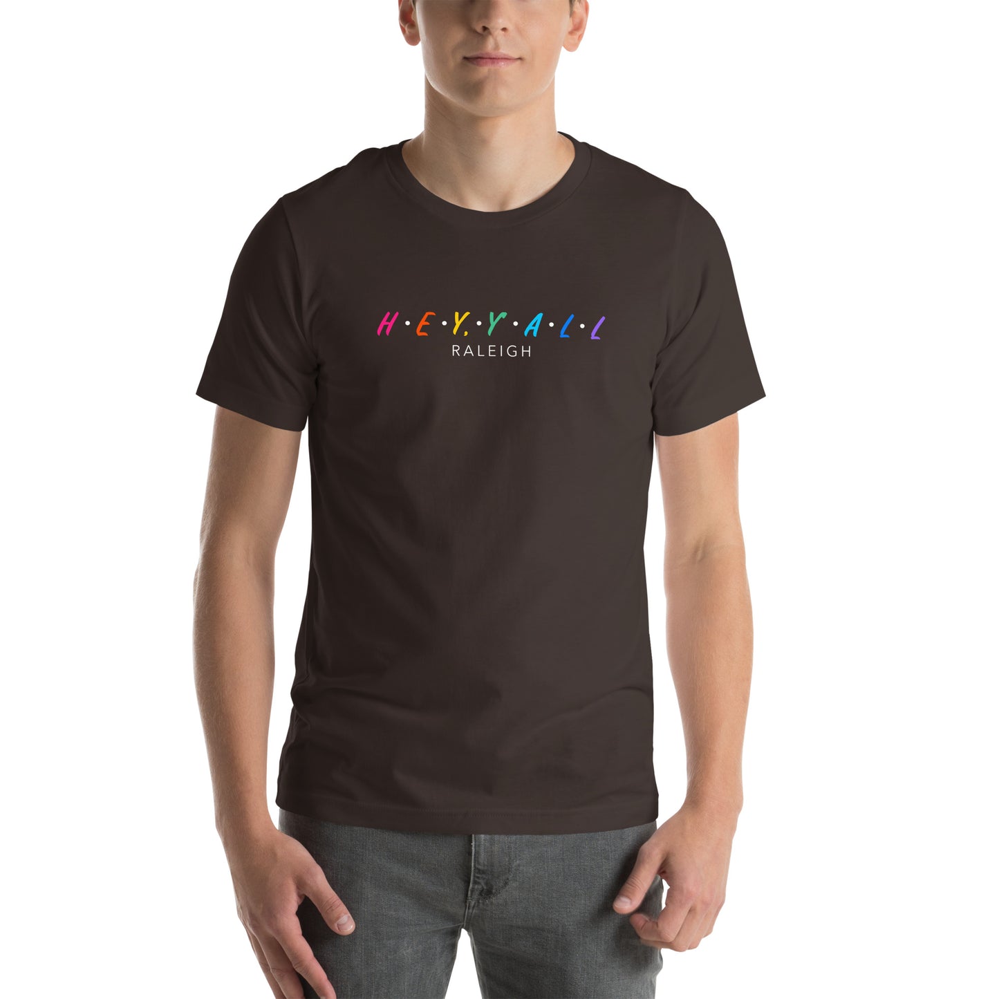 Hey, Y'all Raleigh Colorful Unisex t-shirt