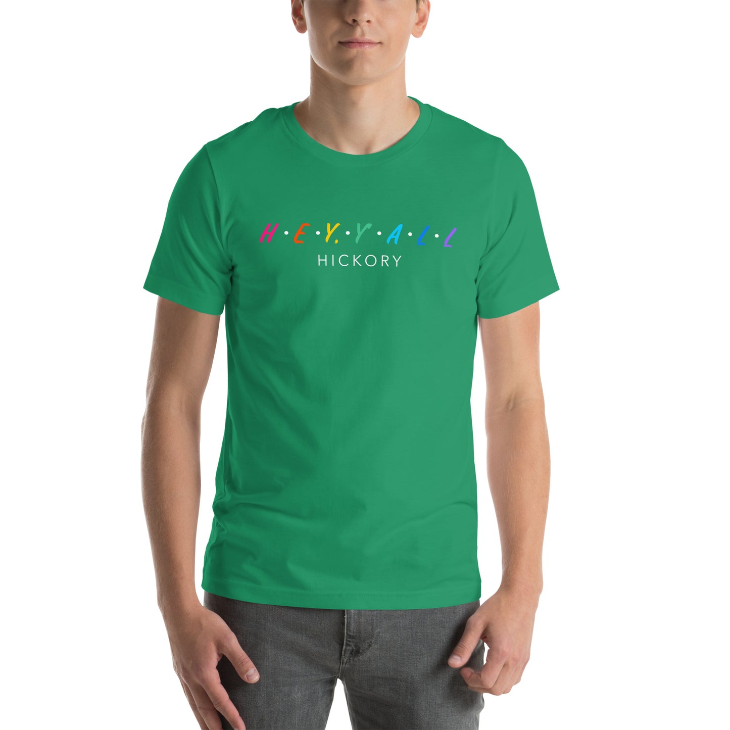 Hey, Y'all Hickory Colorful Unisex t-shirt