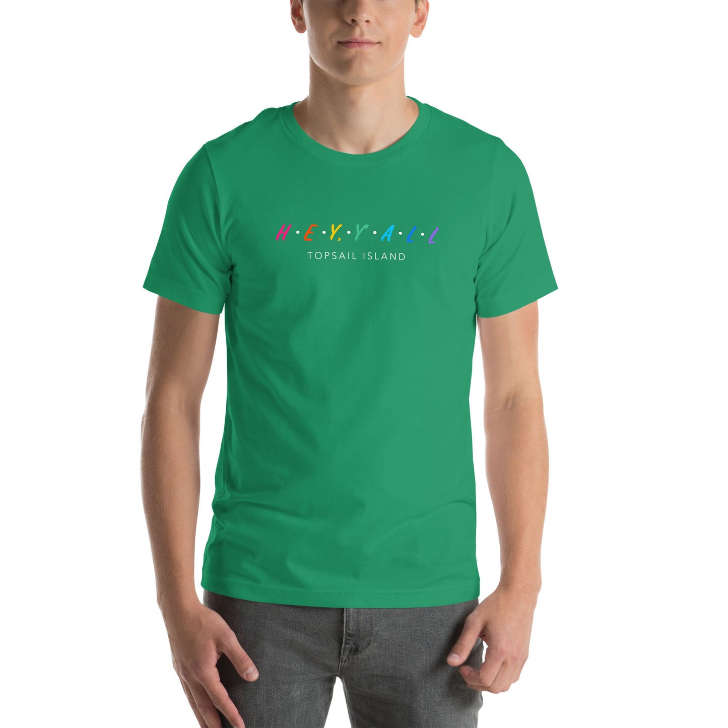 Hey, Y'all Topsail Island Colorful Unisex t-shirt