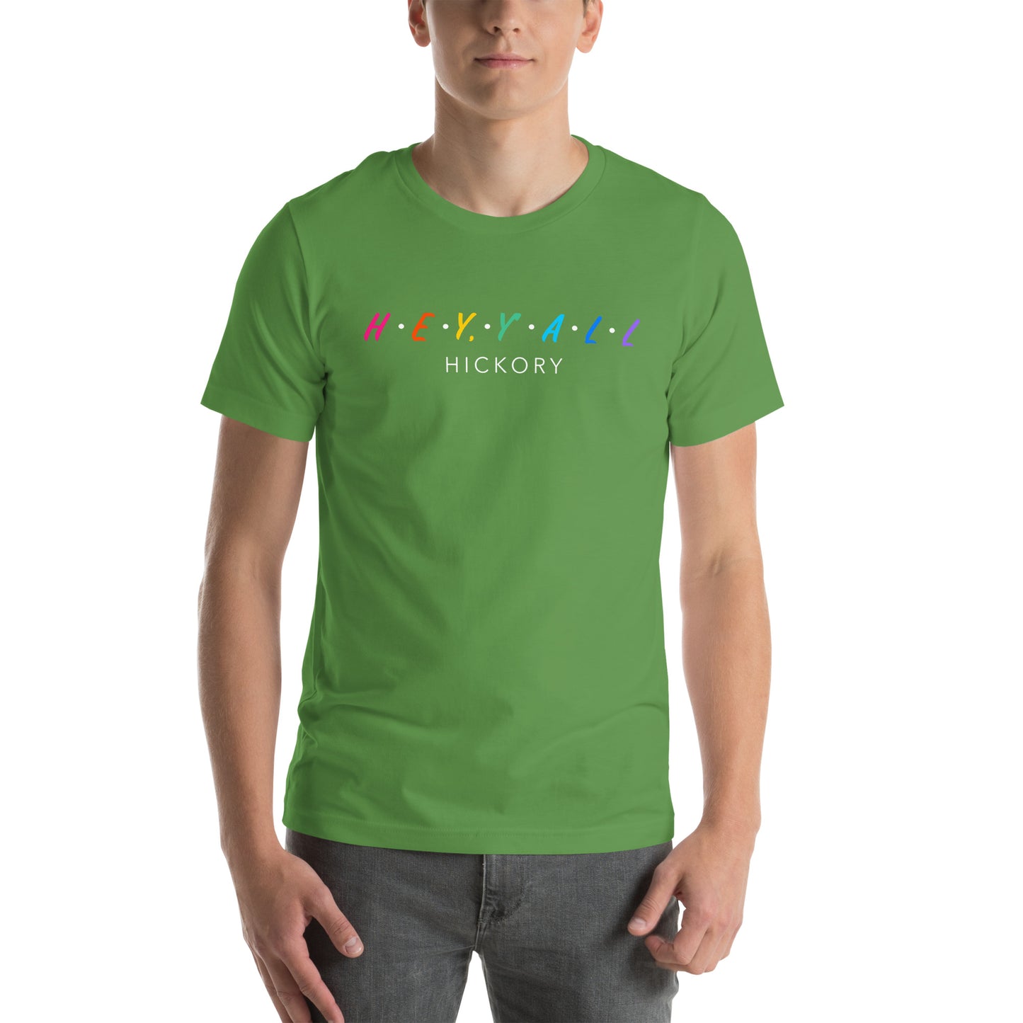 Hey, Y'all Hickory Colorful Unisex t-shirt